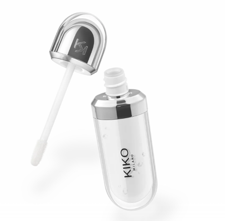 KIKO Milano 3D Hydra Lipgloss 01 Clear, KIKO 3D Hydra Lipgloss 01, 3D Hydra Lipgloss Clear, KIKO блиск для губ, KIKO прозорий блиск, прозорий блиск для губ, блиск для губ без кольору, прозорий ліпглос, глянцевий блиск для губ, зволожуючий блиск для губ, блиск з ефектом об’єму, KIKO 01 Clear, KIKO Clear, KIKO lip gloss, 3D lip gloss, hydra lipgloss