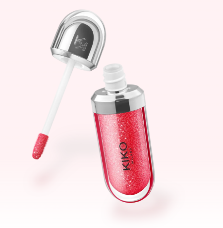 KIKO Milano 3D Hydra Lipgloss 12 Pearly Amaryllis Red, 3D Hydra Lipgloss Pearly Amaryllis Red, KIKO червоний блиск для губ з перламутром, червоний блиск для губ з перламутром, блиск для губ з шиммером, блиск для губ з перламутровим сяйвом, насичений червоний блиск для губ, блиск для губ з ефектом об’єму, зволожуючий блиск для губ, глянцевий блиск для губ, KIKO 12 Pearly Amaryllis Red