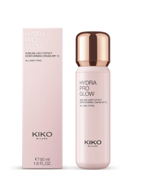KIKO Milano Hydra Pro Glow 50 ml, KIKO Hydra Pro Glow, зволожуючий крем для обличчя KIKO, крем для обличчя з ефектом сяяння, денний крем KIKO Milano, крем для зволоження шкіри обличчя, крем для нормальної та сухої шкіри, крем для сяйва шкіри, догляд за обличчям KIKO, косметика KIKO Milano купити, KIKO оригінал, зволожуючий крем під макіяж