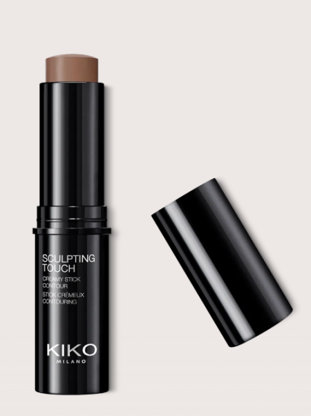 KIKO Milano Sculpting Touch Creamy Stick Contour 202 Ebony, KIKO кремовий стік для контурингу, контуринг стік KIKO Ebony, кремовий коректор для обличчя KIKO, бронзер стік KIKO, дуже темний контур для обличчя, стік для скульптурування обличчя, кремовий контур KIKO Milano, контуринг KIKO купити, косметика KIKO оригінал, KIKO 202 Ebony