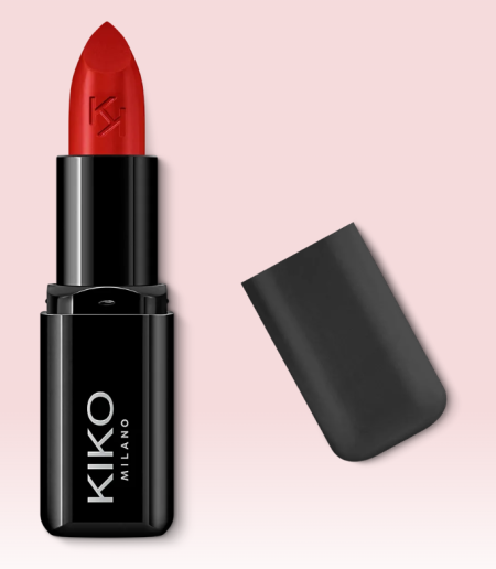 KIKO Milano Smart Fusion Lipstick 415 Raspberry, KIKO Smart Fusion Lipstick 415, KIKO помада Raspberry, малинова помада для губ, ягідна помада для губ, яскраво-рожева помада, кремова помада KIKO, помада KIKO насичений колір, зволожуюча помада для губ, стійка помада для губ, помада для губ KIKO купити, KIKO 415 Raspberry