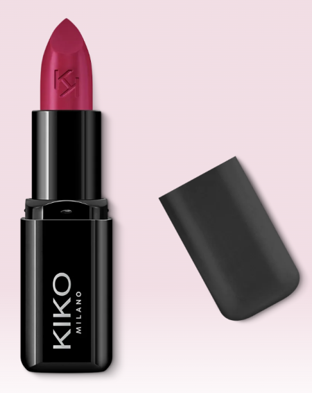 KIKO Milano Smart Fusion Lipstick 430 Amaranth, KIKO Smart Fusion Lipstick 430, KIKO помада Amaranth, амарантова помада для губ, насичено-рожева помада, рожево-малинова помада, кремова помада KIKO, помада KIKO яскравий відтінок, зволожуюча помада для губ, стійка помада для губ, помада для губ KIKO купити, KIKO 430 Amaranth
