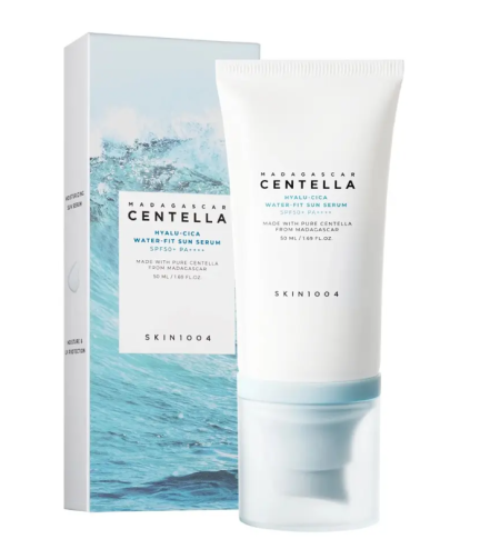 SKIN1004 сонцезахисна сироватка SPF50, корейський SPF крем для обличчя, Hyalu Cica Sun Serum, сонцезахисний крем без білого сліду, легкий SPF для обличчя, SPF захист шкіри, сонцезахист для чутливої шкіри, SPF сироватка текстура, корейська косметика SPF, сонцезахисний крем для щоденного догляду, Centella SPF крем, SPF50 PA++++