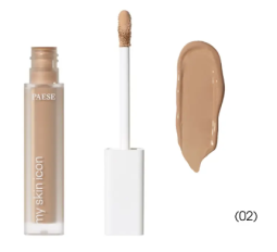 консилер Paese My Skin Icon 02 Natural Beige, Concealer My Skin Icon Paese 6,5 ml, маскуючий консилер Paese, консилер із сатиновим фінішем, консилер Natural Beige, консилер для натурального тону шкіри, консилер під очі Paese, консилер для обличчя Paese, покривний консилер, рідкий консилер Paese, професійний консилер Paese, консилер для вирівнювання тону шкіри