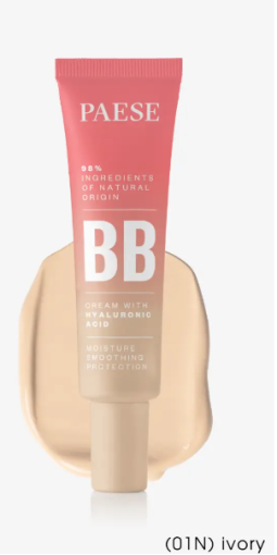 BB крем Paese 01N Ivory, BB Cream Paese 30 ml 01N Ivory, BB крем з гіалуроновою кислотою Paese, тональний BB крем Paese Ivory, зволожуючий BB крем для обличчя Paese, BB крем для світлої шкіри, BB крем для вирівнювання тону шкіри, BB крем Paese купити, оригінальна косметика Paese, професійний BB крем Paese, легкий тональний крем Paese, BB крем для сухої шкіри, BB крем для нормальної шкіри, BB крем з доглядом за шкірою Paese