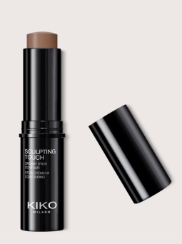 KIKO Milano Sculpting Touch Creamy Stick Contour 202 Ebony, KIKO кремовий стік для контурингу, контуринг стік KIKO Ebony, кремовий коректор для обличчя KIKO, бронзер стік KIKO, дуже темний контур для обличчя, стік для скульптурування обличчя, кремовий контур KIKO Milano, контуринг KIKO купити, косметика KIKO оригінал, KIKO 202 Ebony