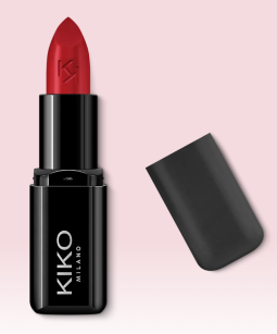 KIKO Milano Smart Fusion Lipstick 416 Cherry Red, KIKO Smart Fusion Lipstick 416, KIKO помада Cherry Red, вишнево-червона помада, червона помада для губ, яскраво-червона помада, кремова помада KIKO, помада KIKO насичений червоний, зволожуюча помада для губ, стійка помада для губ, помада для губ KIKO купити, KIKO 416 Cherry Red